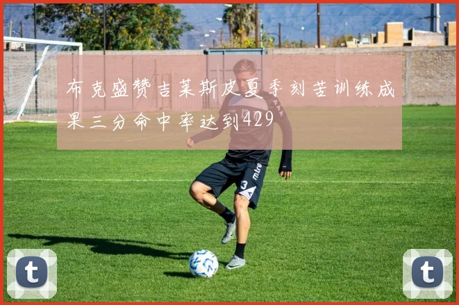 布克盛赞吉莱斯皮夏季刻苦训练成果三分命中率达到429